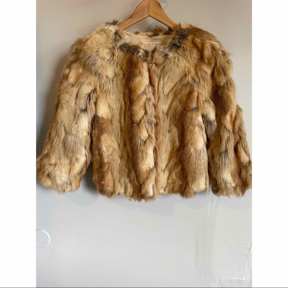 MICHAEL Michael Kors faux rabbit fur jacket